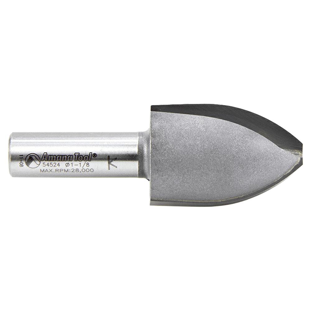 1-1/8" Dia x 1-5/8" Carbide Tipped Cove Vertical Raised Panel Bit, 1-9/16" Radius, 1/2" Shank Alt 2 - Image