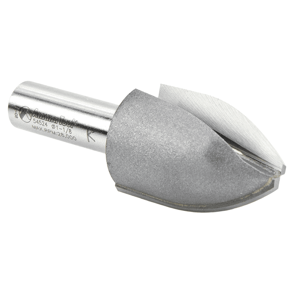1-1/8" Dia x 1-5/8" Carbide Tipped Cove Vertical Raised Panel Bit, 1-9/16" Radius, 1/2" Shank Alt 3 - Image