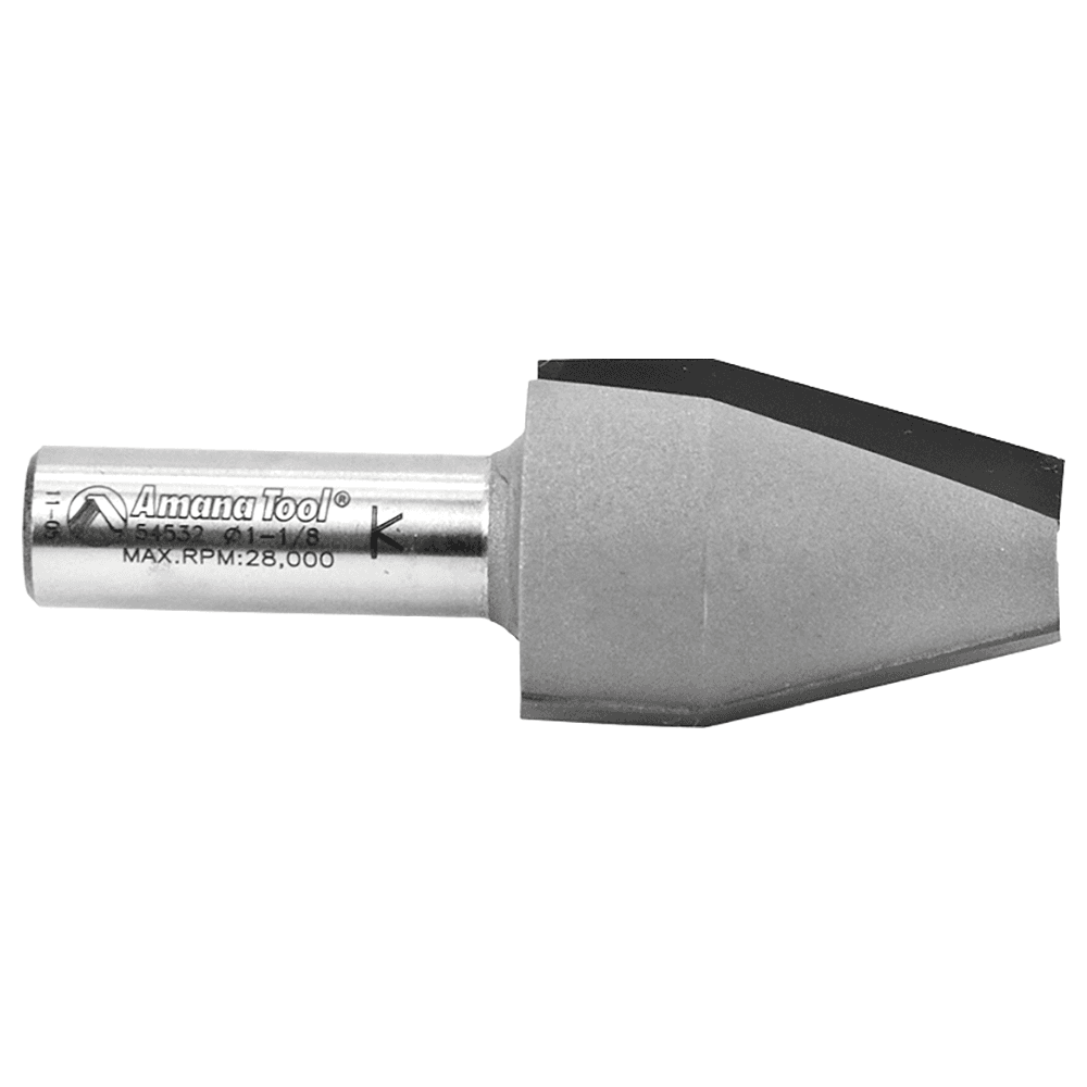 1-1/8" Dia x 1-5/8" Carbide Tipped Traditional Vertical Raised Panel Bit, 15°, 1/2" Shank Alt 2 - Image