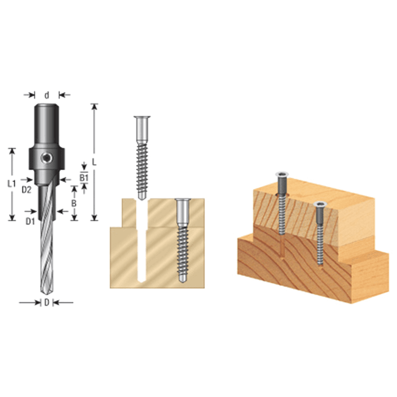 3.5mm x 80mm RTA Furniture Drill/Countersink with Drill Alt 1 - Image
