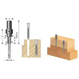 3.5mm x 80mm RTA Furniture Drill/Countersink with Drill Alt 1 - Image