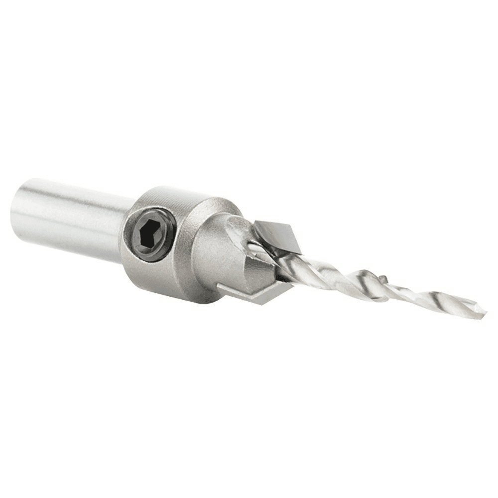 25/64" x 2-3/4" Carbide Tipped Countersink Bit with Slow Spiral Stepped Drill, 5/16" Shank - Alt Image 2