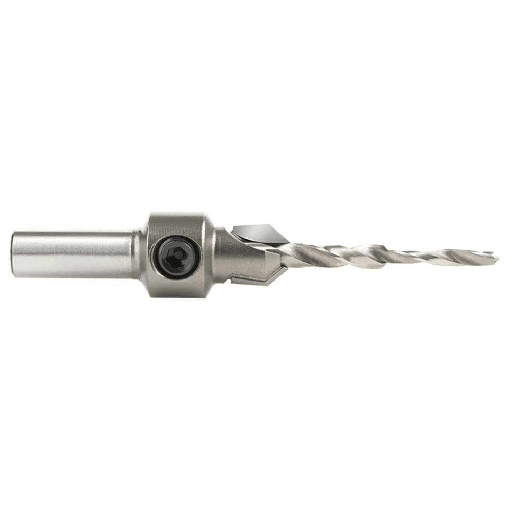 25/64" x 3" Carbide Tipped Countersink Bit with Slow Spiral Stepped Drill, 5/16" Shank - Alt Image 1