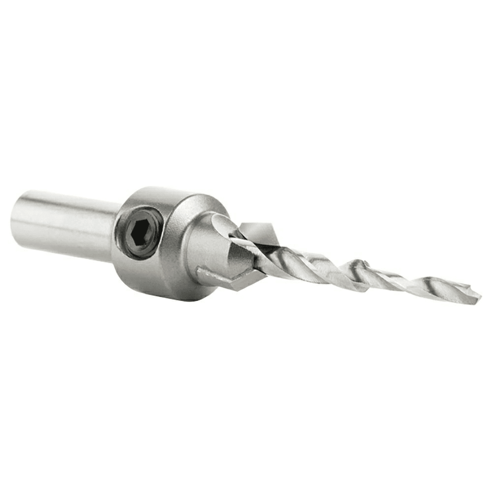 25/64" x 3" Carbide Tipped Countersink Bit with Slow Spiral Stepped Drill, 5/16" Shank - Alt Image 2