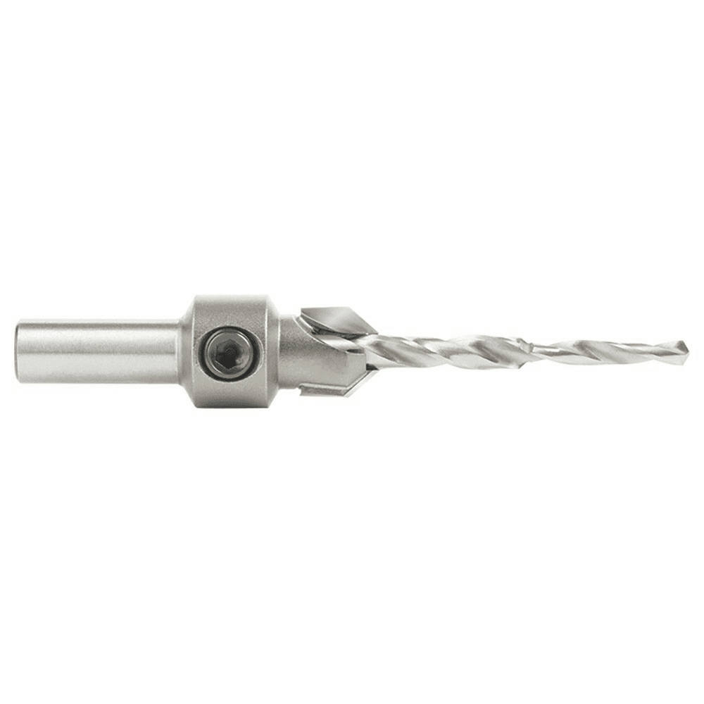 7/16" x 3-1/8" Carbide Tipped Countersink Bit with Slow Spiral Stepped Drill, 5/16" Shank - Alt Image 1