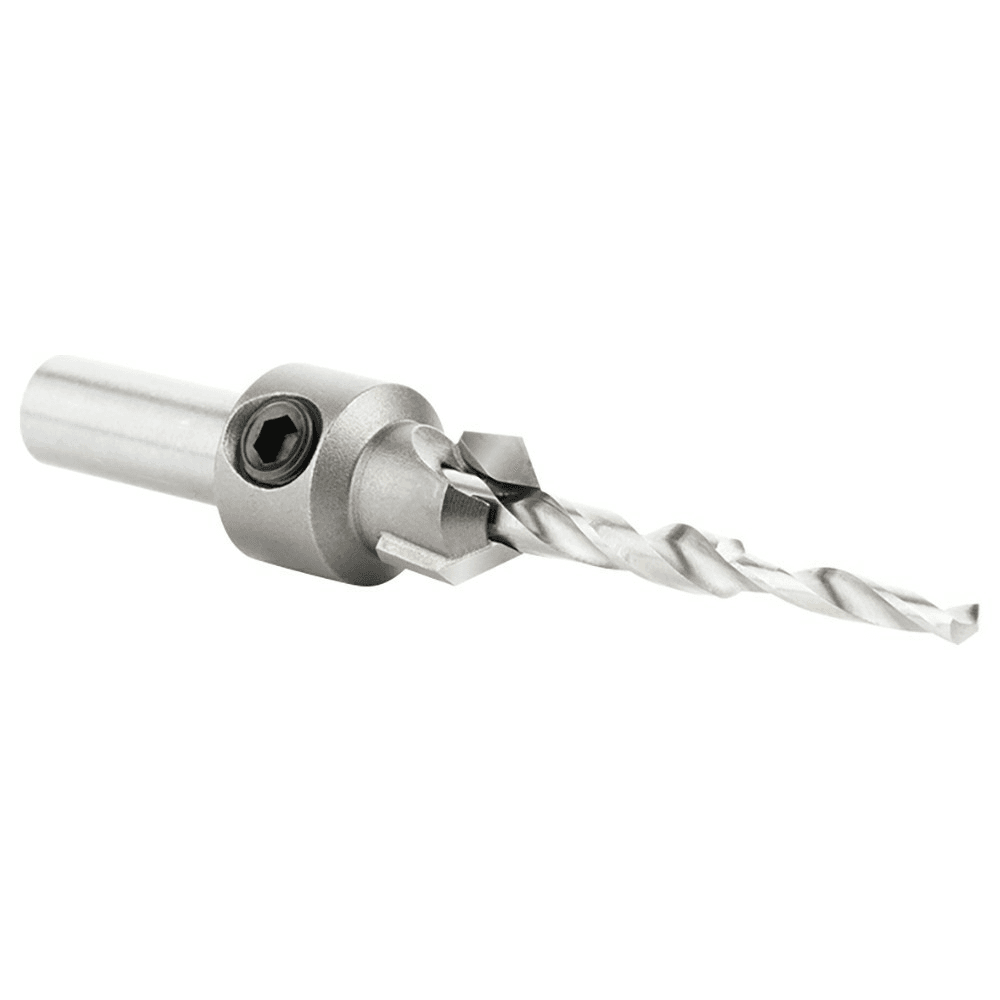 7/16" x 3-1/8" Carbide Tipped Countersink Bit with Slow Spiral Stepped Drill, 5/16" Shank - Alt Image 2