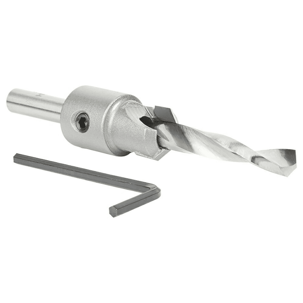 3/4" x 4-5/8" Carbide Tipped Shankless Countersink Bit with Slow Spiral Drill, 5/16" Shank - Alt Image 2