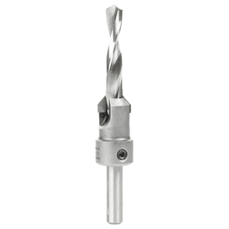 3/4" x 4-15/16" Carbide Tipped Shankless Countersink Bit with Slow Spiral Drill Bit, 3/8" Shank - Main Image
