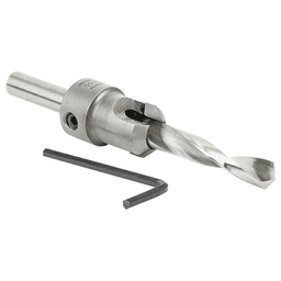 1" x 4-15/16" Carbide Tipped Shankless Countersink Bit with Slow Spiral Drill Bit, 3/8" Shank - Alt Image 2