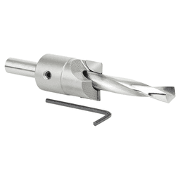 1-1/8" Dia x 1/2" Carbide Tipped Shankless Counterbore with Slow Spiral Drill, 1/2" Drill Shank Alt 2 - Image