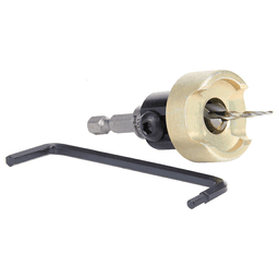 3/8" x 1/8" Carbide Tipped Countersink Bit with Tapered Drill/Adjustable Depth Stop, #6 Screw - Alt Image 2