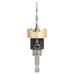 1/2" x 2-3/4" Carbide Tipped Countersink Bit with Tapered Drill/Adjustable Depth Stop, #8 Screw - Main Image