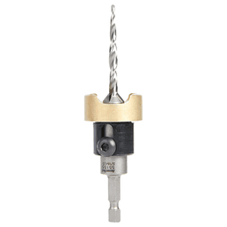 1/2" x 2-3/4" Carbide Tipped Countersink Bit with Tapered Drill/Adjustable Depth Stop, #10 Screw - Main Image