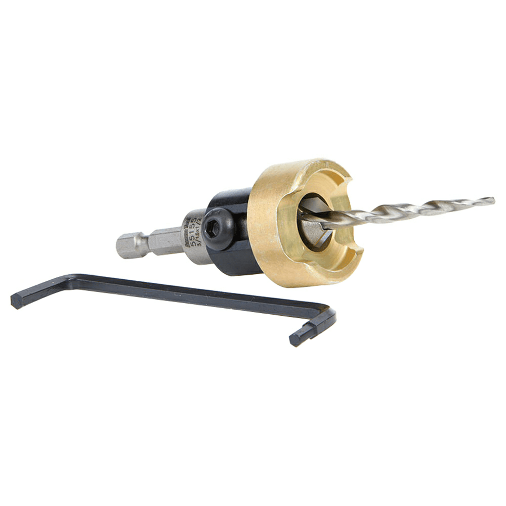 1/2" x 2-3/4" Carbide Tipped Countersink Bit with Tapered Drill/Adjustable Depth Stop, #10 Screw - Alt Image 2