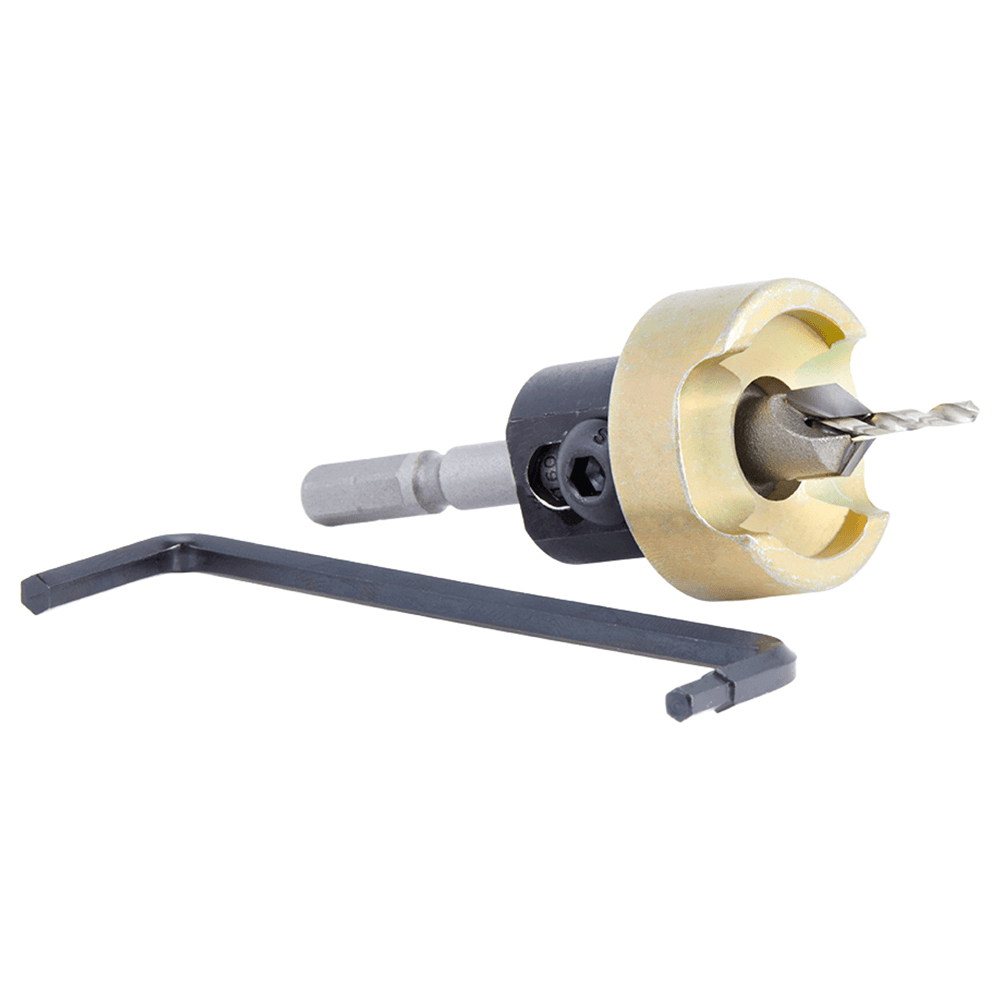 3/8" Dia x 3/32" Drill Dia 82° Carbide Tipped Countersink with Adjustable Depth Stop/No-Thrust Ball Bearing for Festool CENTROTEC System Alt 3 - Image