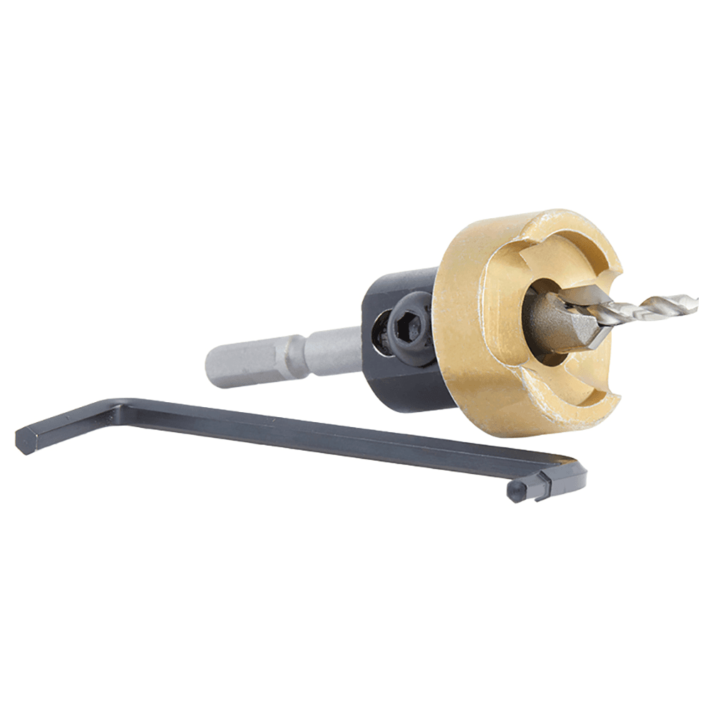 3/8" Dia x 9/64" Drill Dia 82° Carbide Tipped Countersink with Adjustable Depth Stop/No-Thrust Ball Bearing for Festool CENTROTEC System Alt 3 - Image