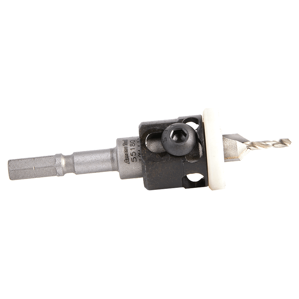 3/8" Dia x 7/64" Drill Dia 82° Carbide Tipped Countersink with Adjustable Low Friction Depth Stop for Festool CENTROTEC System Alt 2 - Image