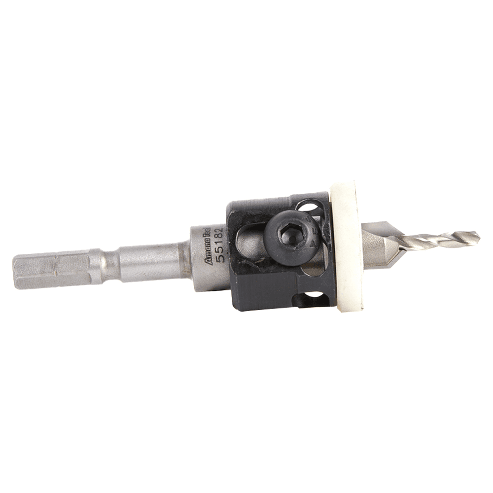 3/8" Dia x 1/8" Drill Dia 82° Carbide Tipped Countersink with Adjustable Low Friction Depth Stop for Festool CENTROTEC System Alt 2 - Image
