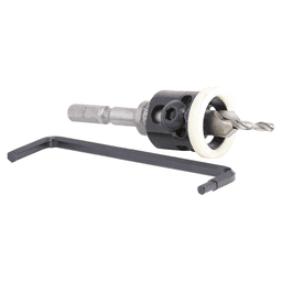 3/8" Dia x 1/8" Drill Dia 82° Carbide Tipped Countersink with Adjustable Low Friction Depth Stop for Festool CENTROTEC System Alt 3 - Image