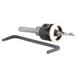 3/8" Dia x 5/32" Drill Dia 82° Carbide Tipped Countersink with Adjustable Low Friction Depth Stop for Festool CENTROTEC System Alt 3 - Image