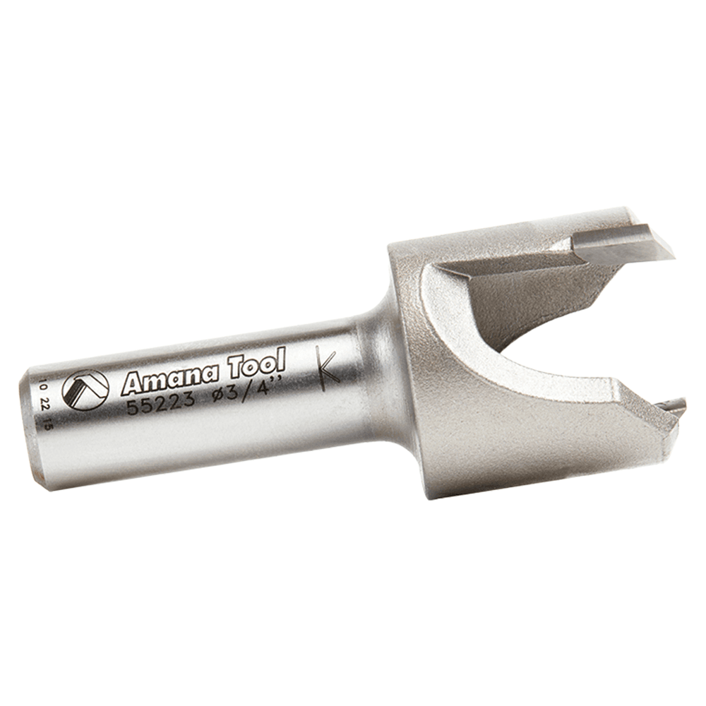1-1/32" Dia x 1/2" Carbide Tipped Plug Cutter for Drill Press, 1/2" Shank Alt 2 - Image