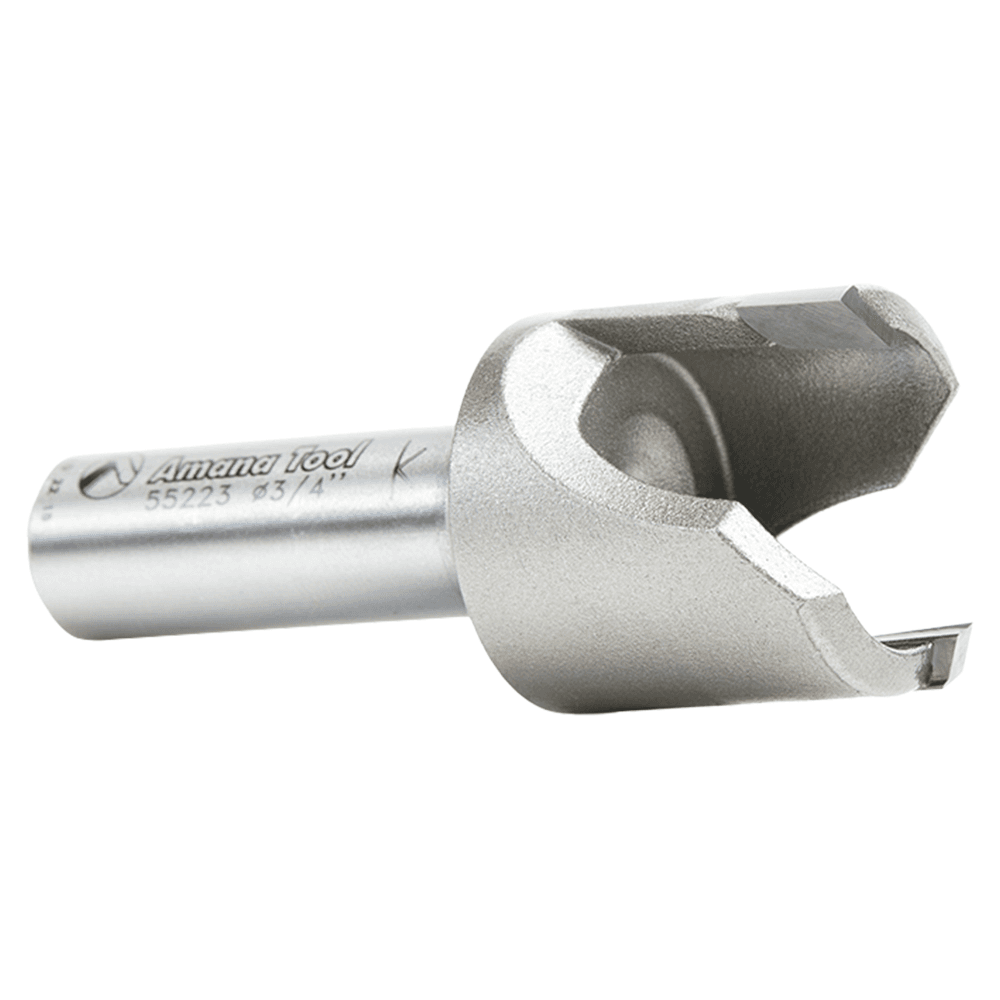1-1/32" Dia x 1/2" Carbide Tipped Plug Cutter for Drill Press, 1/2" Shank Alt 3 - Image