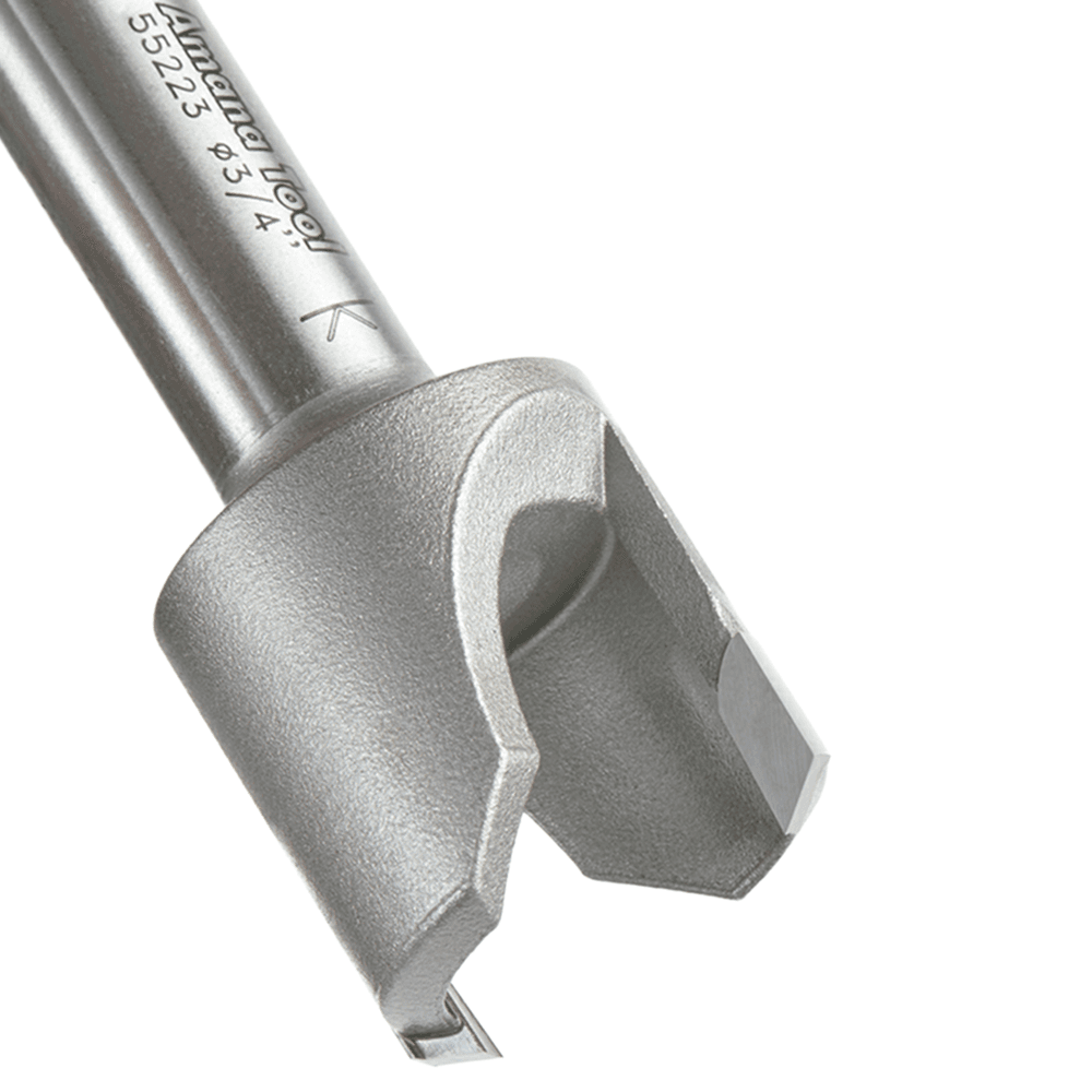 1-1/32" Dia x 1/2" Carbide Tipped Plug Cutter for Drill Press, 1/2" Shank Alt 4 - Image