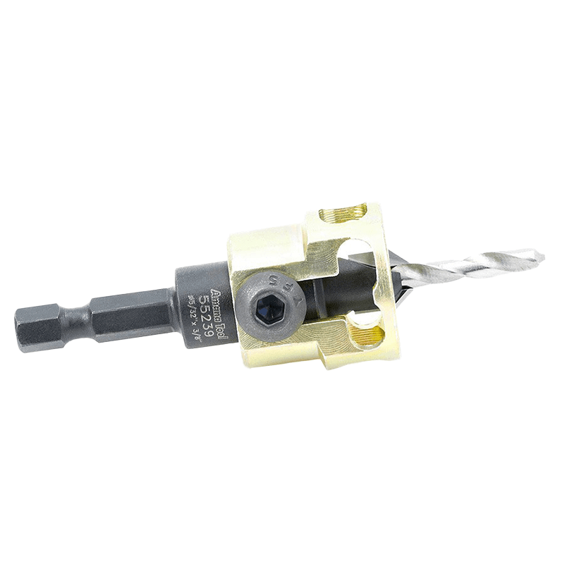 3/8" x 5/32" Carbide Tipped Adjustable Countersink Bit with Depth-Stop, 1/4 Shank - Alt Image 1