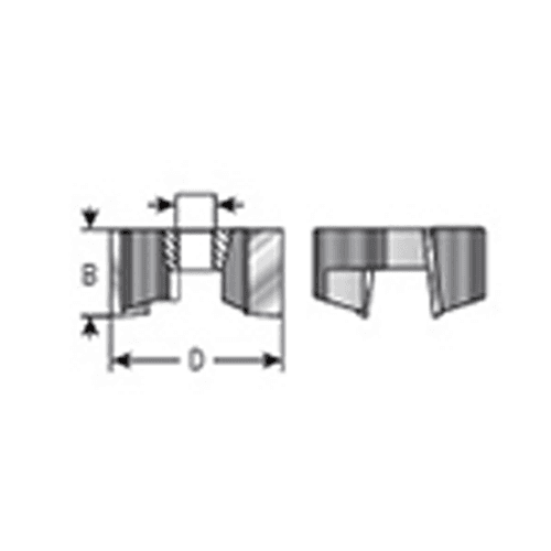 3/4" + 0.015" Down Shear Mortising Screw Cutter, 2-Flute - Alt Image 4