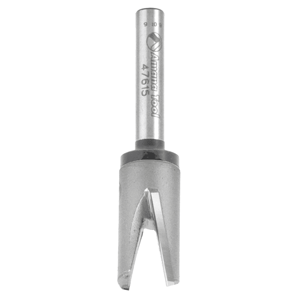 1/2" Dia x 0.605" Carbide Tipped Mortising Bit, Screw Down Shear Cutter, 1/4" - 28 Thread Alt 3 - Image