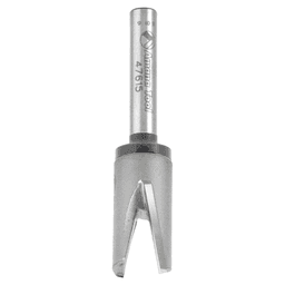 1/2" Dia x 0.605" Carbide Tipped Mortising Bit, Screw Down Shear Cutter, 1/4" - 28 Thread Alt 3 - Image