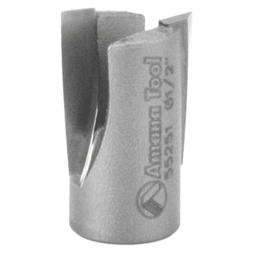 1/2" Dia x 0.605" Carbide Tipped Mortising Bit, Screw Down Shear Cutter, 1/4" - 28 Thread Main - Image