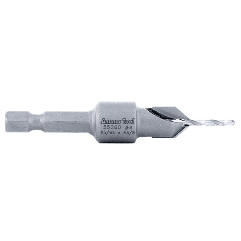 3/8" x 2-1/8" Carbide Tipped Countersink Bit for Wood, #4 Screw - Alt Image 1