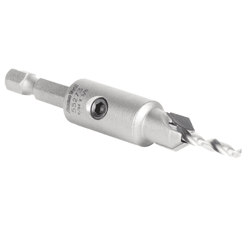 55273 3/8" Carbide Tipped Replacement Countersink Bit with Slow Spiral M2 Drill, #6 Screw - Alt Image 2