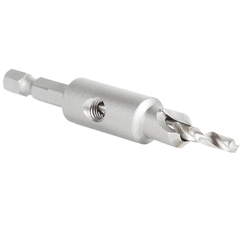 1/2" Carbide Tipped Replacement Countersink Bit with Slow Spiral M2 Drill, #8 Screw - Alt Image 2