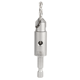 1/2" Carbide Tipped Replacement Countersink Bit with Slow Spiral M2 Drill, #8 Screw - Main Image