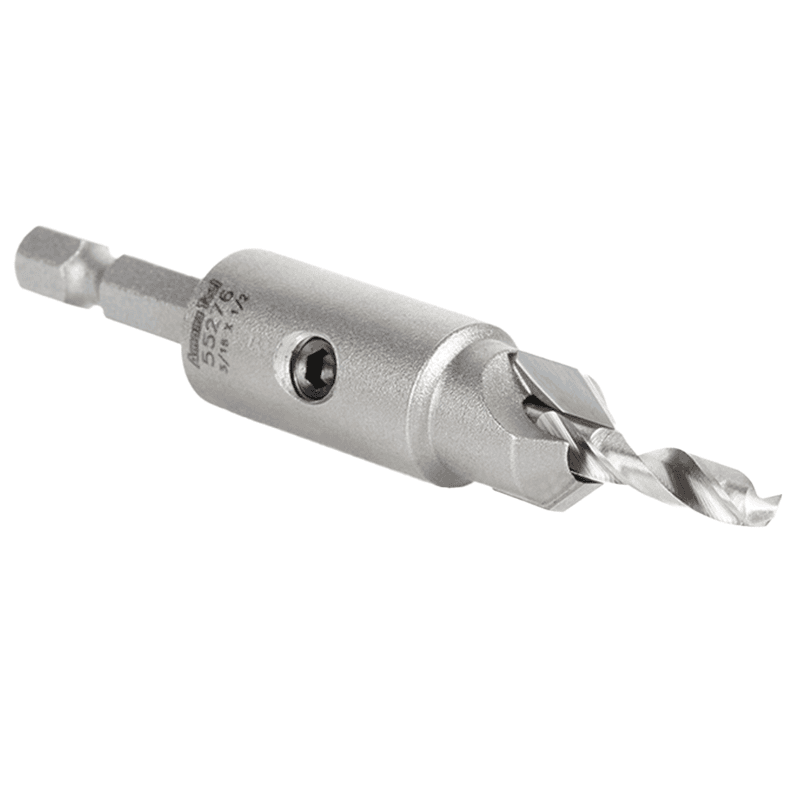 1/2" Carbide Tipped Replacement Countersink Bit with Slow Spiral M2 Drill, #10 Screw - Alt Image 2