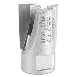 1/2" + 0.15" Dia x 9/16" Carbide Tipped Mortising Bit, Screw Down Shear Cutter, 1/4" - 28 Thread Alt 2 - Image