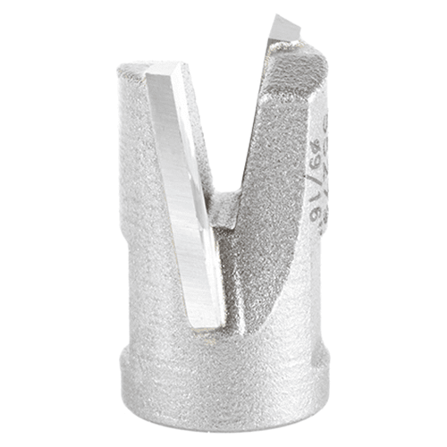 9/16" Dia x 9/16" Carbide Tipped Mortising Bit, Screw Down Shear Cutter, 1/4" - 28 Thread Alt 2 - Image