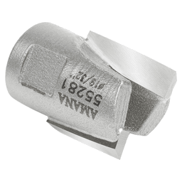 19/32" Dia x 9/16" Carbide Tipped Mortising Bit, Screw Down Shear Cutter, 1/4" - 28 Thread Alt 3 - Image
