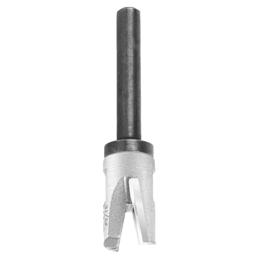 19/32" Dia x 9/16" Carbide Tipped Mortising Bit, Screw Down Shear Cutter, 1/4" - 28 Thread Alt 4 - Image