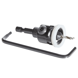3/8" x 2-3/8" Carbide Tipped Countersink Bit with Adjustable Low Friction Depth Stop, #4 Screw - Alt Image 2