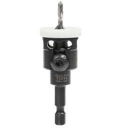 3/8" x 2-3/8" Carbide Tipped Countersink Bit with Adjustable Low Friction Depth Stop, #6 Screw - Main Image