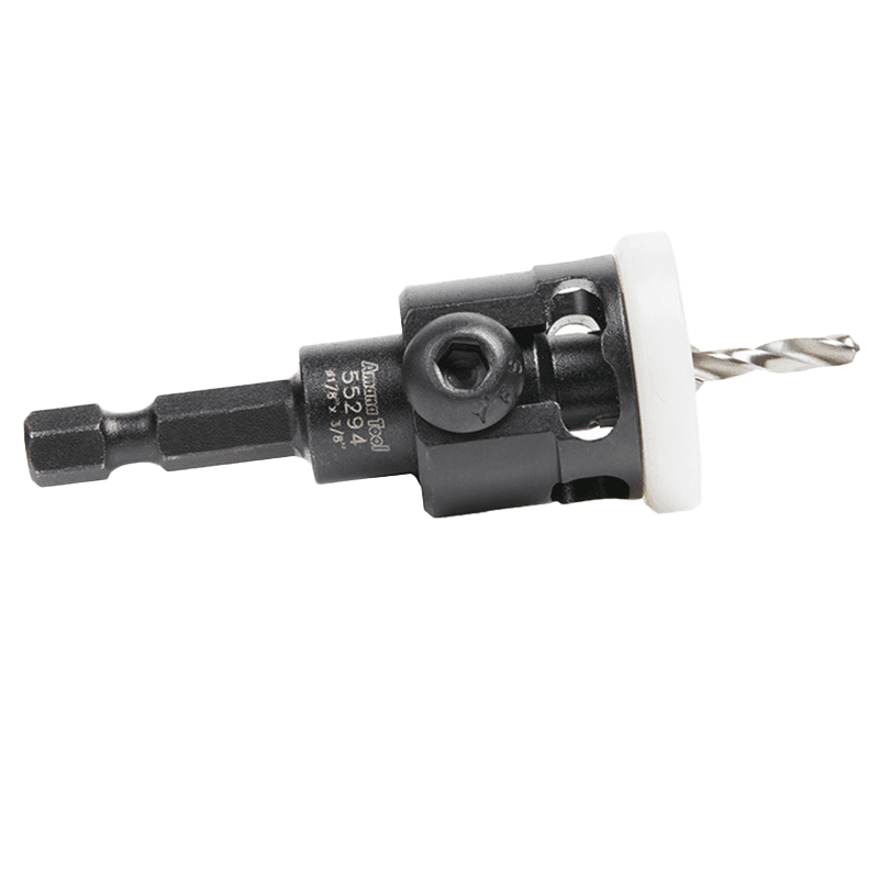 1/2" x 2-3/8" Carbide Tipped Countersink Bit with Adjustable Low Friction Depth Stop, #6 Screw - Alt Image 1