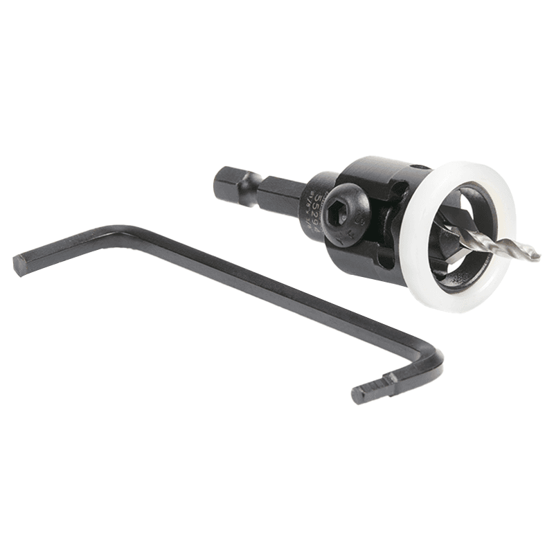 1/2" x 2-3/8" Carbide Tipped Countersink Bit with Adjustable Low Friction Depth Stop, #6 Screw - Alt Image 2