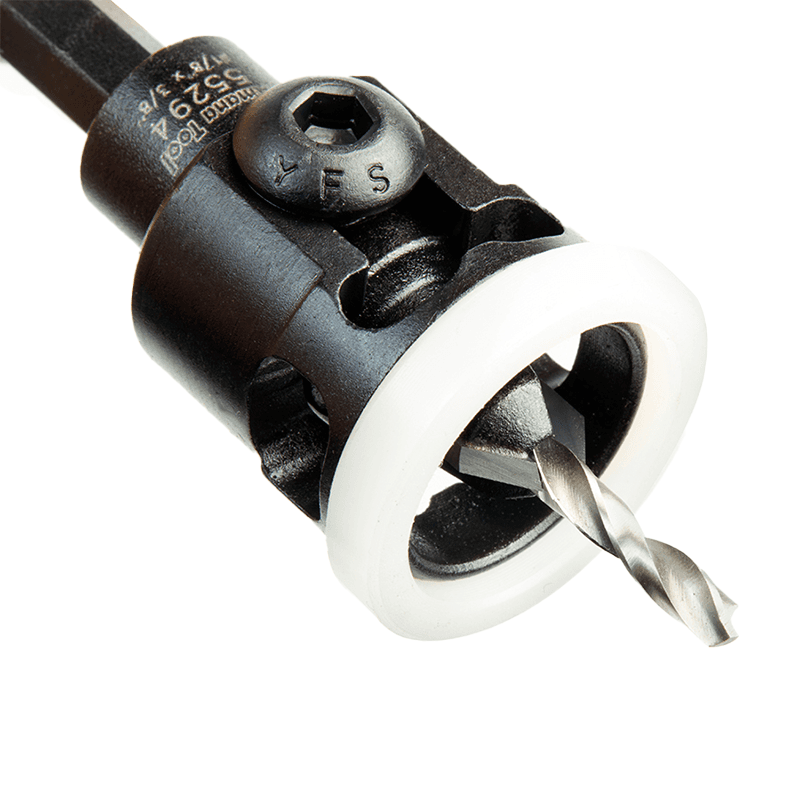 1/2" x 2-3/8" Carbide Tipped Countersink Bit with Adjustable Low Friction Depth Stop, #6 Screw - Alt Image 3