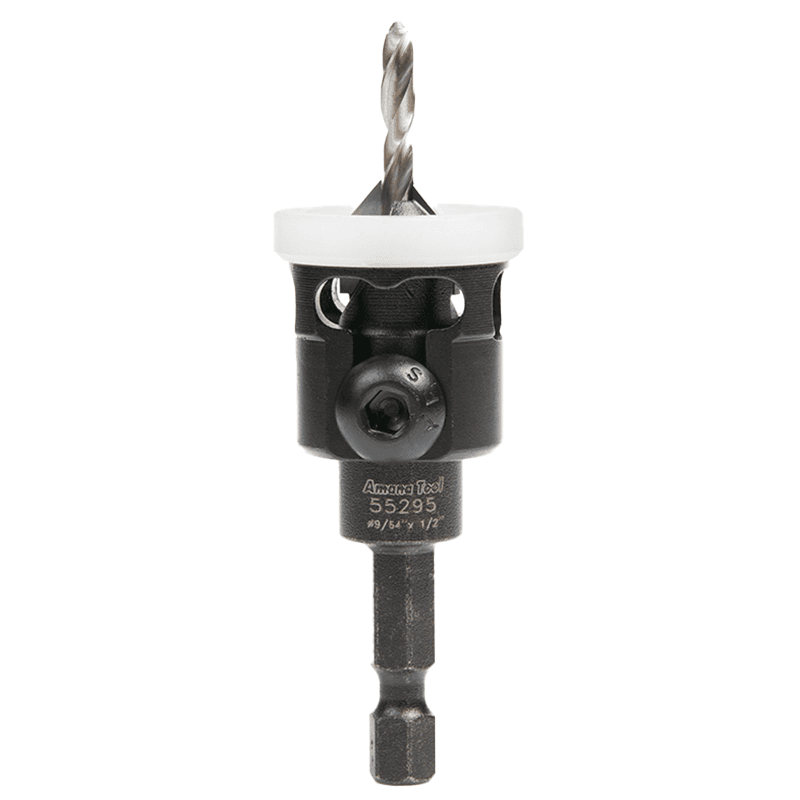 1/2" x 2-3/8" Carbide Tipped Countersink Bit with Adjustable Low Friction Depth Stop, #6 Screw - Main Image