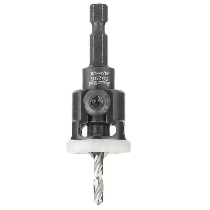 3/8" x 2-3/8" Carbide Tipped Countersink Bit with Adjustable Low Friction Depth Stop, #8 Screw - Alt Image 3