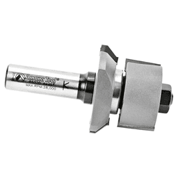 1-13/16" Dia x 1/2" to 1-3/16" Carbide Tipped V Paneling 45° Flush Trim Bit, 1/2" Shank with Ball Bearing Assembly Alt 2 - Image