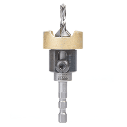 1/2" x 2-3/4" Carbide Tipped Countersink Bit with Adjustable Depth Stop/No-Thrust Ball Bearing, #10 Screw - Main Image